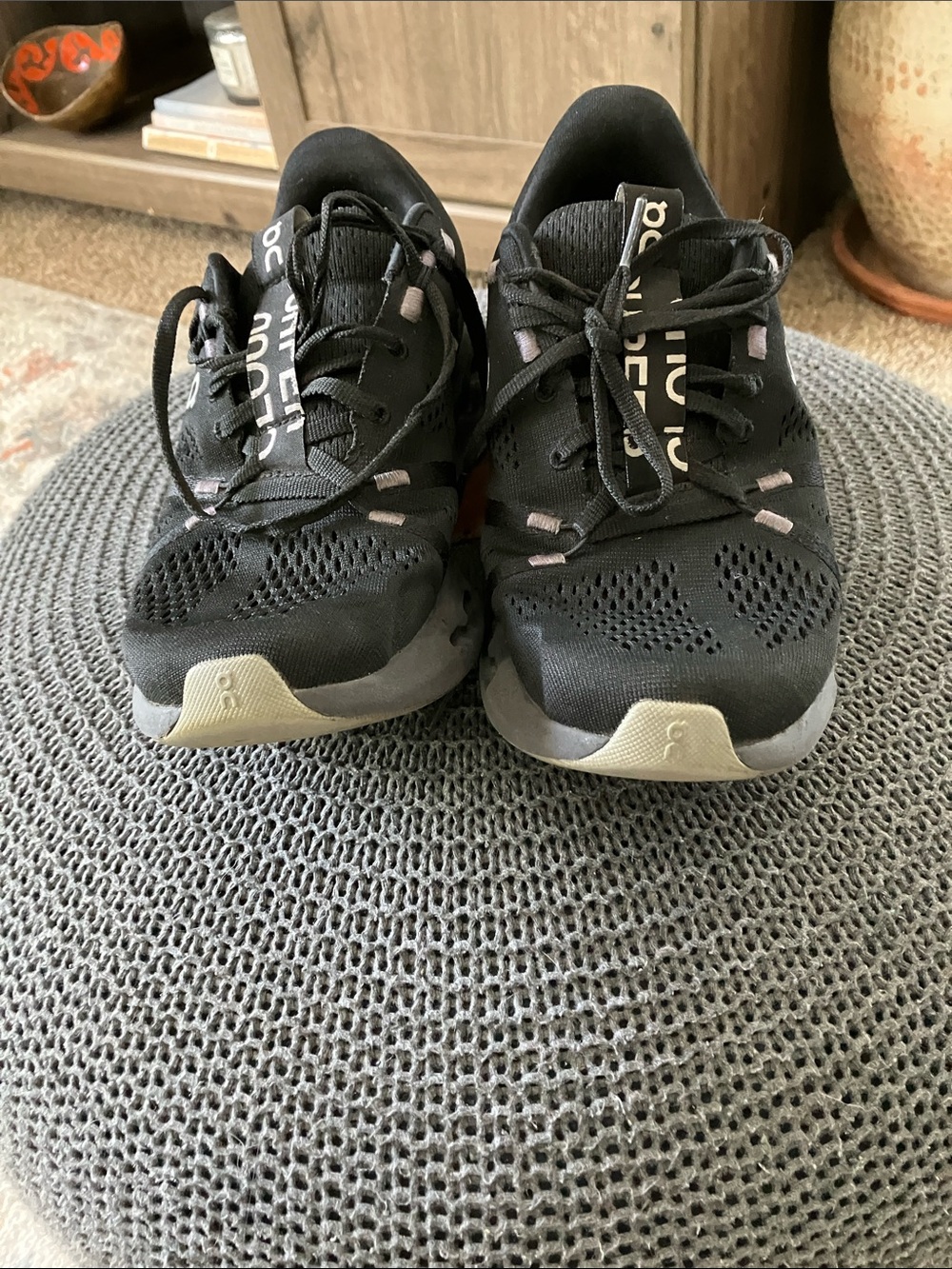 On Running Women's Black Athletic Running Shoes - Picture 7 of 7